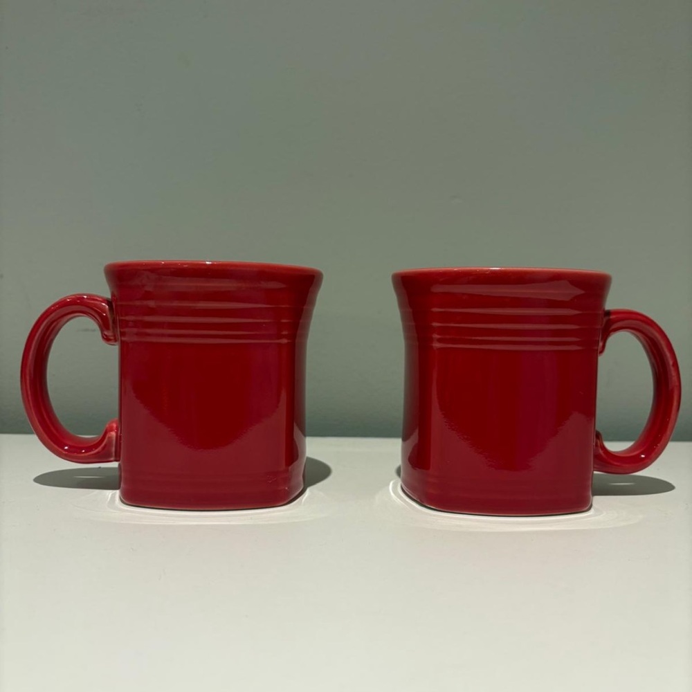 Fiestaware Scarlet Red Square Mug Set